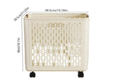 Chmadoxn Collapsible Laundry Hamper with Wheels - Foldable Storage Basket for Clothes, Toys & V1189-WXFWAL-20260326-02505