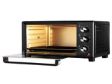 Devanti 30L Convection Oven Electric Fryer Ovens 1600W ECO-B-NHP-30L-BK