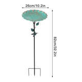 Bird Baths for Outdoors, Garden Bird Bath & Bird Feeders Freestanding Flower Shaped Bird Feeders V1192-AZ-W-33770