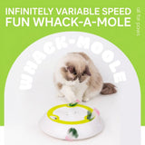 Interactive Electric Cat Toy with Feather Wand, 3 Replaceable Heads, Adjustable Speed, USB-C V1341-ZY-ZJGNH4VG-WHITE