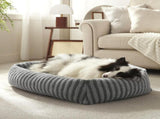 Dog Bed Soft Dog Bed Rabbit Velvet Dog Bed Teddy Fabric Dog Bed Cozy Dog Bed - Gray - Size 36in*27in V1107-GRY-36IN
