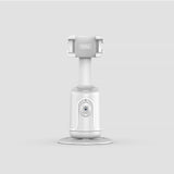 White AI Smart Auto Tracking Phone Holder - 360&deg Rotation Face & Body Tracking Mount V888-ELOSUNG26197