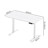 Levede Electric Standing Desk Height Adjustable 120cm DH1061-WH-AU