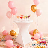 6 Packs Cocktail Table Covers, Stretchy Cocktail Table Tablecloth, 32" x 43" Fitted Hightop Table, V1369-AZ3-W-08890