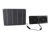 Solar Exhaust Fan Kit 15W Monocrystalline Silicon Solar Panel Exhaust Intake Cooling Ventilation Fan V1294-YM0901-3111250015611