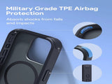 Aukey Urban Guard Elite Magnetic Hard-Shell iPhone 15 Pro Phone Case - Dark Gray V1089-LLTSN1049791