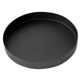 Round Black Metal Storage Tray Multipurpose Serving and Jewelry Organizer V1366-AZ2-W-26121