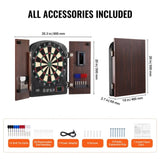 VEVOR Dartboard and Cabinet Set Complete with All Accessories Easy Assembly V952-DZTZZXB00000FQ0DMV9