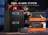 Double Doors 7.2 cu.ft Safe Box with Key Lock & Password, Safe Lock Box with Fireproof Bag, Key V952-LMBXXLS782CUWAFUQV9