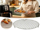 Round Air Fryer Cooking Rack Universal Elevated Grill Grid For Uniform Hot-air Circulation Food V1369-AZ3-W-14821