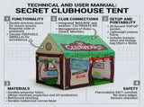 CARLA HOME Kids Clubhouse Play Tent - Green - Outdoor Play Equipment Play Tents & Tunnels V178-36490