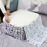 SOGA 2X Nautical Icons Super Large Storage Luggage Bag Double Zipper Foldable Travel Organiser SBOX206X2