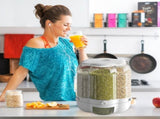 Food Grain Container Large Capacity 9L 6 Grid Rotatable Rice Dispenser Sealed Grain Food V1294-YM0523-10341435