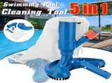 5 in 1 Pool Vacuum Cleaner Cleaning Tool Head Suction Source Hot Tub Vacuum Fishpond Vacuum V1294-YM0901-H34849