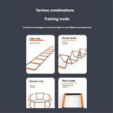 Foldable Agility Ladder Soccer Football Training Equipment Jump Speed Coordination Footwork Ladder 8 V1192-AZ-W-29683