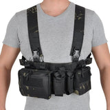 Tactical Chest Vest Rig Bag Field Training Vest Multifunctional Camouflage Strap with Multi-Pocket V1308-DSZKI-1007-5