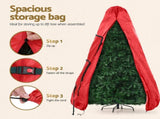 Jingle Jollys Christmas Tree Storage Bag Fits Up to 8ft Tree Xmas Bag Zipper Red XM-TR-8FT-BAG-RD