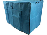 YES4PETS 48' Collapsible Metal Dog Puppy Crate Cat Rabbit Cage With Cover Blue V278-CR48WCOVER
