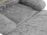 Kids Sofa for Baby Toddler Cute Cartoon Cat Convertible Armrest Chair Fold Out Couch Bed for Napping V1294-YM0901-3116230017311