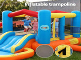 Keezi Inflatable Kids Pool Play Park Jumping Castle Volleyball Net with Blower Balls 4mx4.37m IOT-PARK-2746