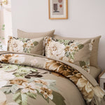 Cozy Floral Comforter Set, King Size, Quilted Warm Bedding with Pillowcases V745-MAB010948AJ3