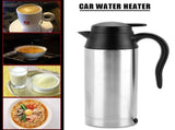 Portable 750ml 24V Travel Car Truck Kettle Water Heater Bottle for Tea Coffee Drinking V1294-YM0727-JY05860