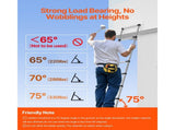 Telescoping Ladder, 2540mm Stainless Steel Lightweight Extension Ladder, Multi-Button Retraction V952-SSTTNLSLK85F88IXYV0