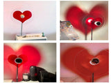 Heart Shaped Projection Table Lamp 4W Sweet Warm 360 Degree Rotatable Decorative Ambient Light V1294-YM0703-3119230035611