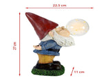 Solar Garden Light - Elf Blowing Bubbles V1221-SOLAR-GARDEN-LIGHT-ELF-BLOWING-BUBBLES