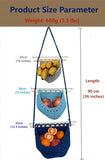 3 Tier Hanging Fruit And Vegetable Basket, Removable Woven Cotton Rope Wall Organizer For Kitchen V1237-ZY-807-264