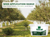 Long-Lasting Tree Whitewash Agent,525g 18.51oz White Whitewash Paint for Wood,White Tree Coating for V1366-AZ2-W-10909