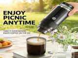 Portable Handheld Coffee Maker, compatible with K Cup Capsules and Ground Coffee, Manually Operated V1188-MS-327-01