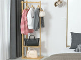 Versatile Strong Bamboo Clothes Hanger Rod Stand Scarf Hat Holder Storage Shelf V767-JJ-ZY212-V1
