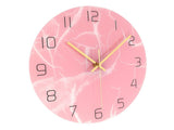 Innovative Pink Wall Clock Acrylic UV Printing Clock for Living Room Home Bedroom V1294-YM0710-3115210162011