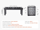 Foosball Table, 121 cm Standard Size Table, Indoor Full Size Foosball Tables for Home, Family, and V952-ZZKZQZ48YCHSUEDA6003V0