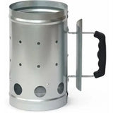 Charcoal Chimney Starter for Charcoal Grills, Galvanized Steel with Cool Touch Bakelite Handle, V1189-LC-HW-00396