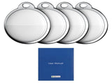BT Tracker Item Finder Work with Find My, 4 Pack Battery Operated Item Locator with Sound Reminder V1294-YM0901-H48645S