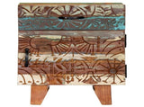 Hand Carved Bedside Cabinet 40x30x50 Cm Solid Reclaimed Wood 43_247911
