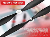 6 Sets Spare Rc Plane Propellers Airplane Carbon Fiber Nose Cone Compatible with Tr-p51 4 Channel V1259-DP01-A-5511