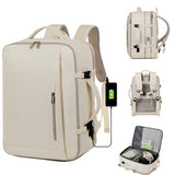 Pink Expandable Backpack with USB Port - Multi-Functional Outdoor, Commuter & Laptop Bag V888-ELOSUNG11752