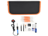 Electric Soldering Iron Kit with Solder Tips 180500&degC Adjustable DIY Welding Repairing ToolUK 220V V1294-YM0901-3117210128511