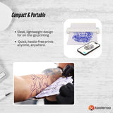 Tooleroo Portable A4 Thermal Printer White Tattoo Stencil Paper Kit - Wireless V238-SUPDZ-40904563884112