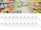 30pcs Supermarket Hook Iron Grid Shelf Hook Jewelry Display Shelf Hook 3.5mm Thickness15cm / 5.9in V1294-YM0721-3117210001012