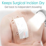 Waterproof Shower Cover,10 Pcs Peritoneal Dialysis Port Protector,Clear Adhesive Wounds Dressing V1370-AZ4-17685