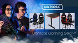 OVERDRIVE Gaming Desk 139cm PC Setup Table Computer Carbon Fiber Style Black V219-FURGAMOVDAD42