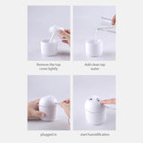 NNEOBA 250ML Mini Aroma Oil Diffuser & Humidifier with LED Night Lamp V1142-1005006861124123-E