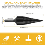Industrial wood drill bits, wood cones, hexagonal shank, wood splitter, screw splitter, 38 mm V1237-ZY-203-1037