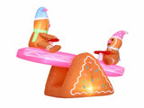 Jingle Jollys Christmas Inflatable Seesaw 1.8M Height LED Outdoor Decorations Illuminated XMAS-INF-SEESAW-6FT