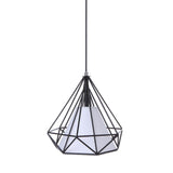 Tomshine 110-240V 0-60W Industrial Vintage Cage Pendant Light Iron Art Diamond Pyramid Wrought V1294-YM0901-L1654-2