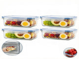 4-Pack Glass Food Storage Containers with Lids, 14oz /410ml Airtight Bento Lunch Boxes Meal Prep & V1192-AZ-W-17261